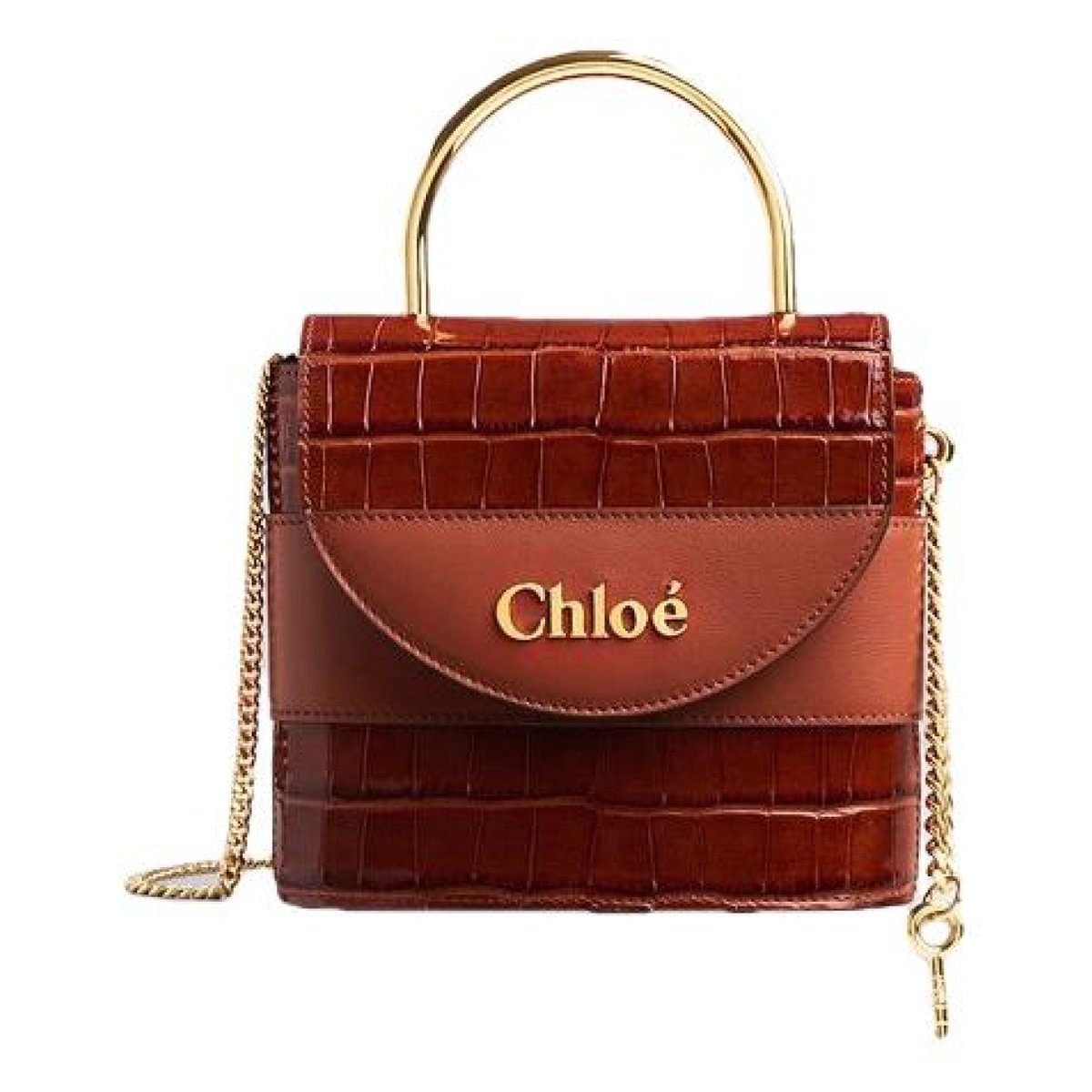 Aby Lock leather handbag
