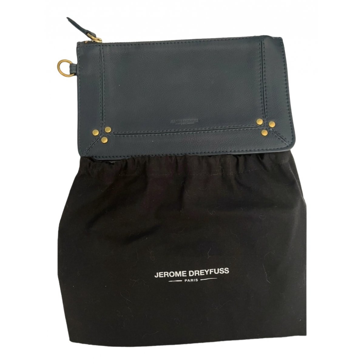 Popoche leather clutch bag