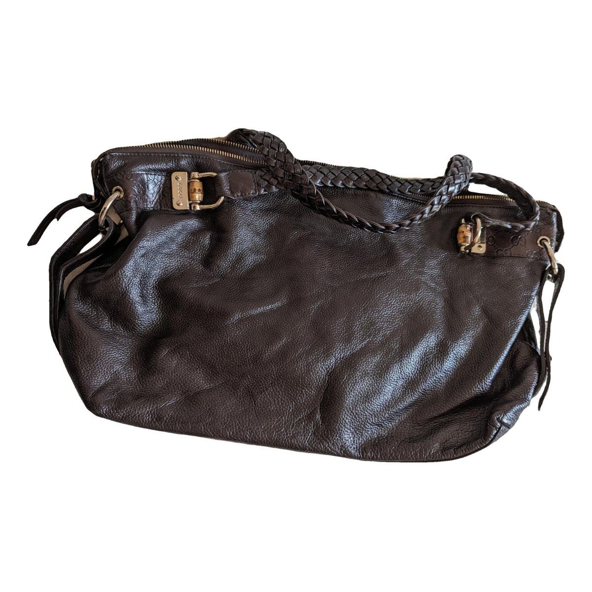 Vintage Bamboo Hobo leather handbag
