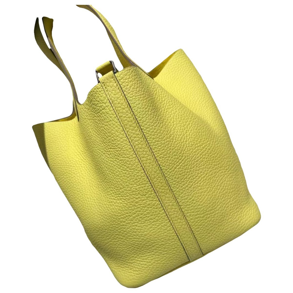 Picotin leather tote