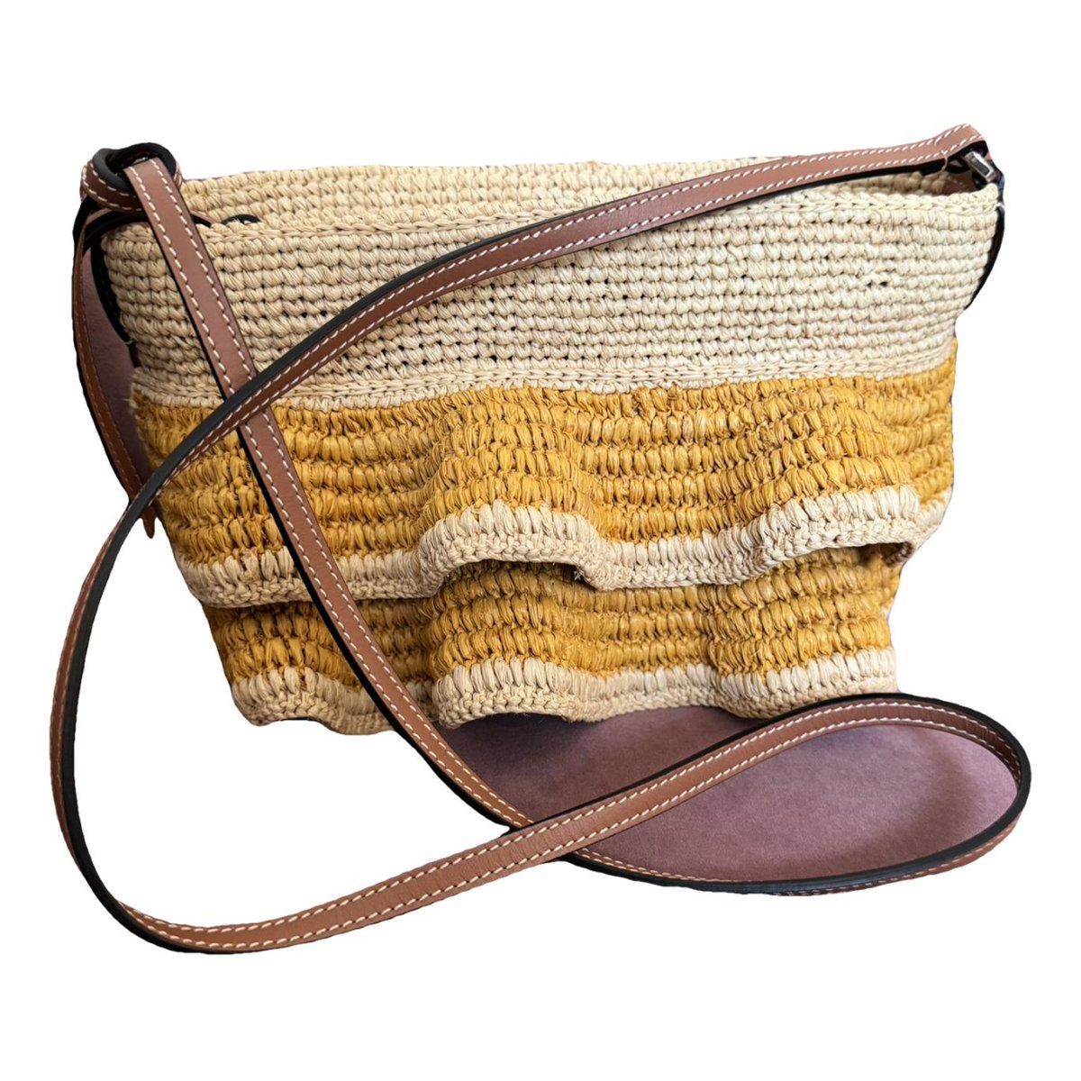 Woven basket bag crossbody bag
