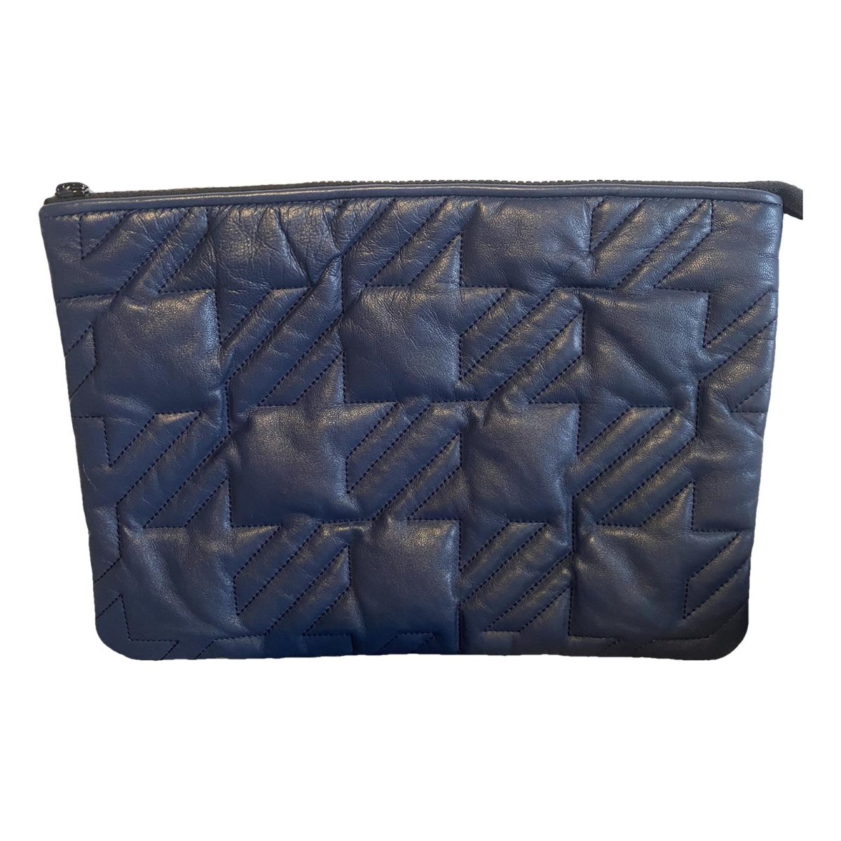 Leather clutch bag