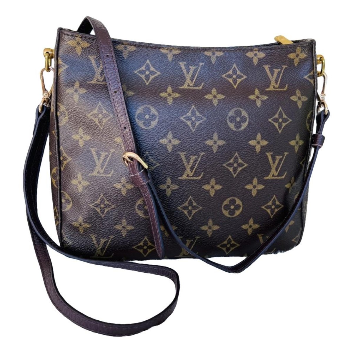 Looping leather handbag
