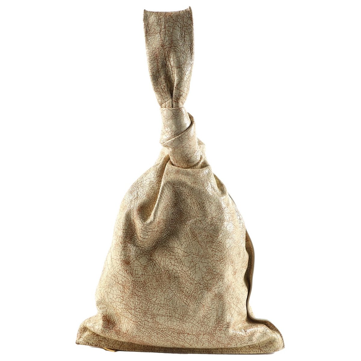 Twist leather handbag