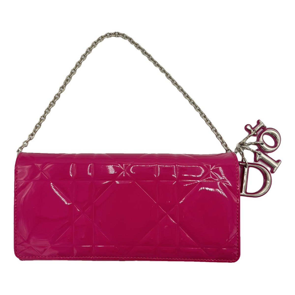 Lady Dior Wallet On Chain leather handbag