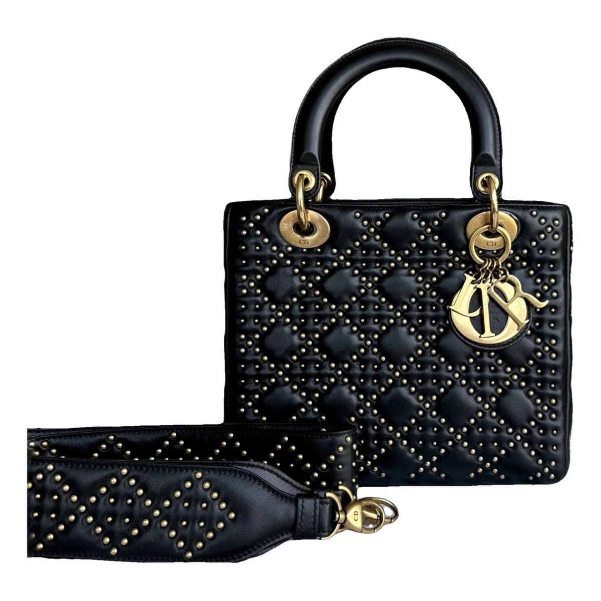 Lady Dior leather handbag