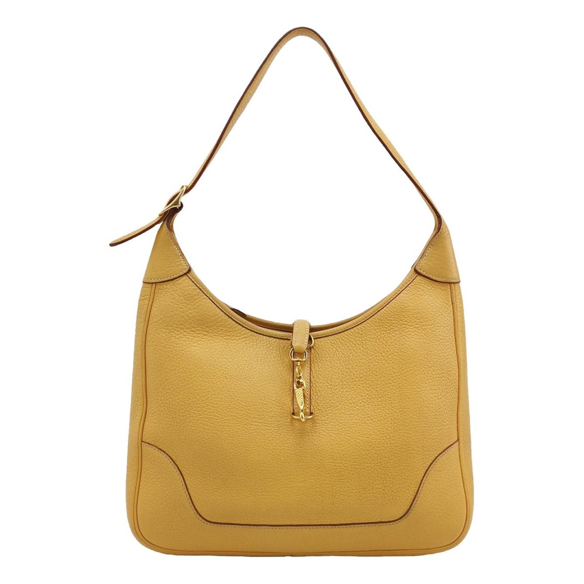 Trim leather handbag