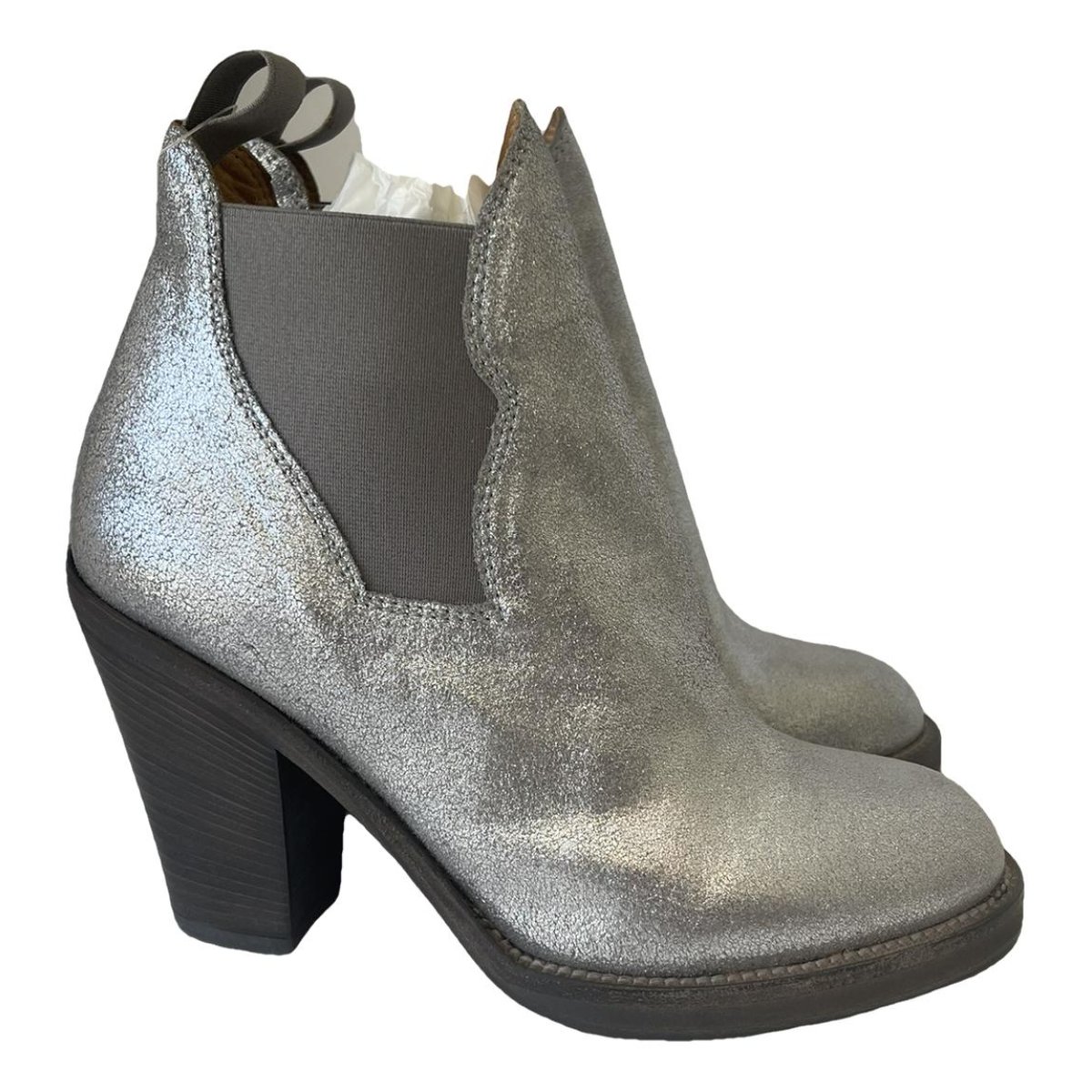 Star leather western boots