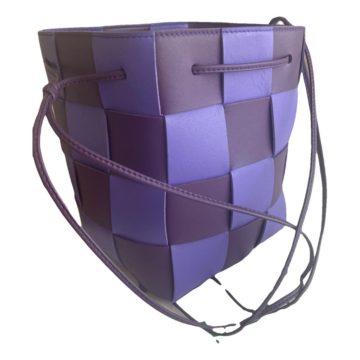 Cassette Bucket leather handbag