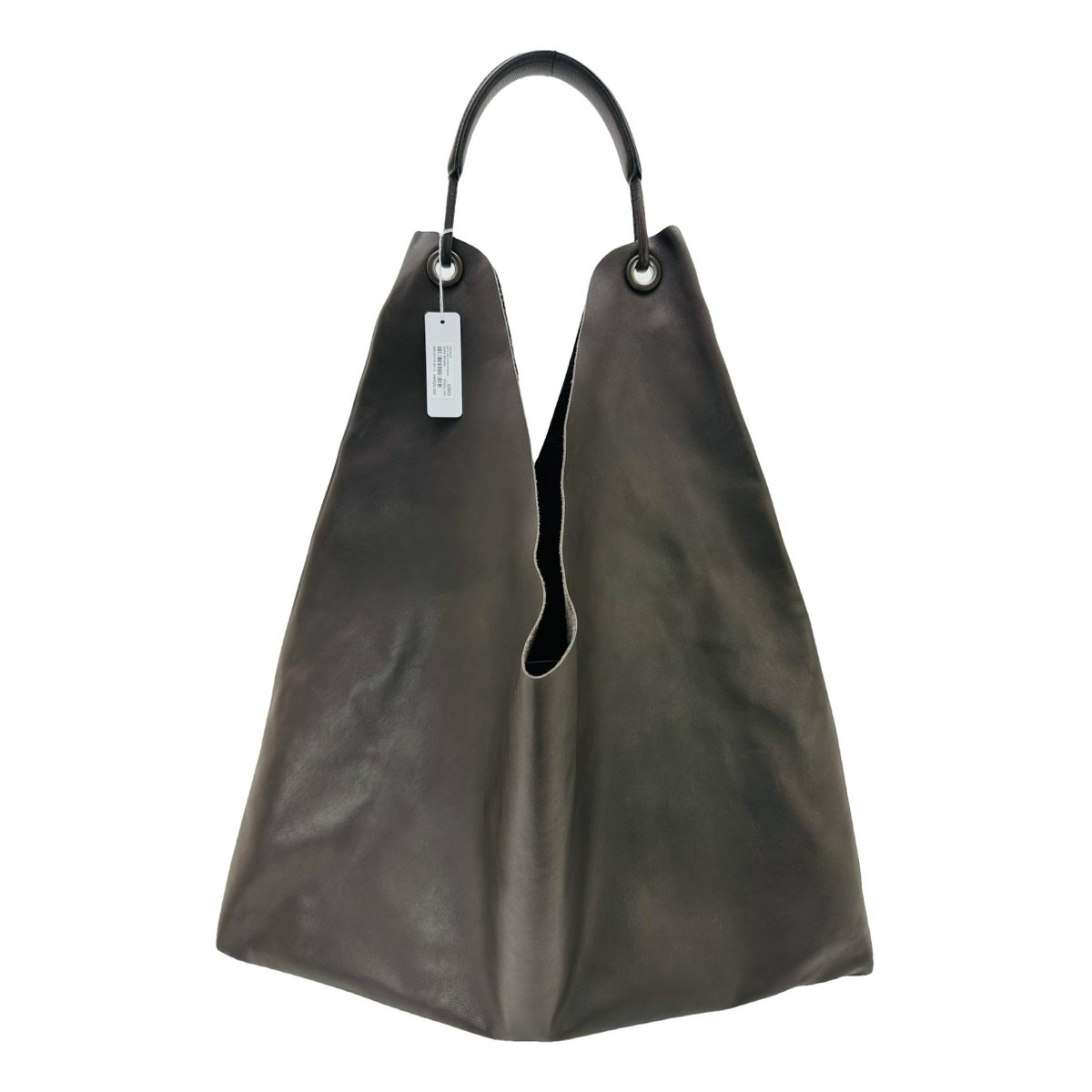 Bindle leather handbag