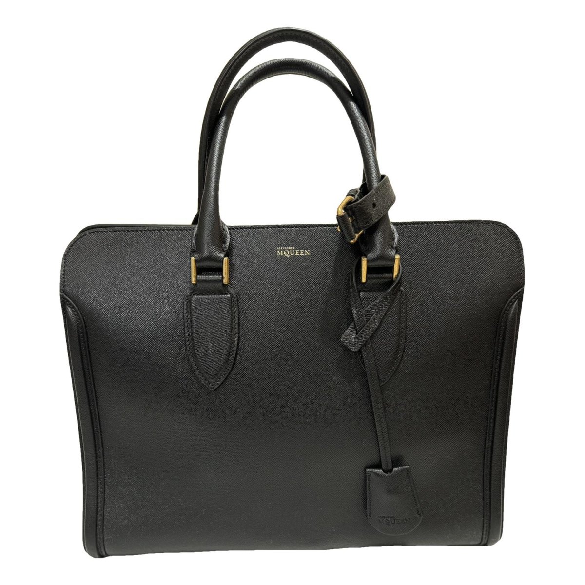 Zippé leather handbag
