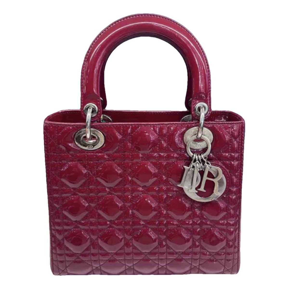 Lady Dior patent leather handbag