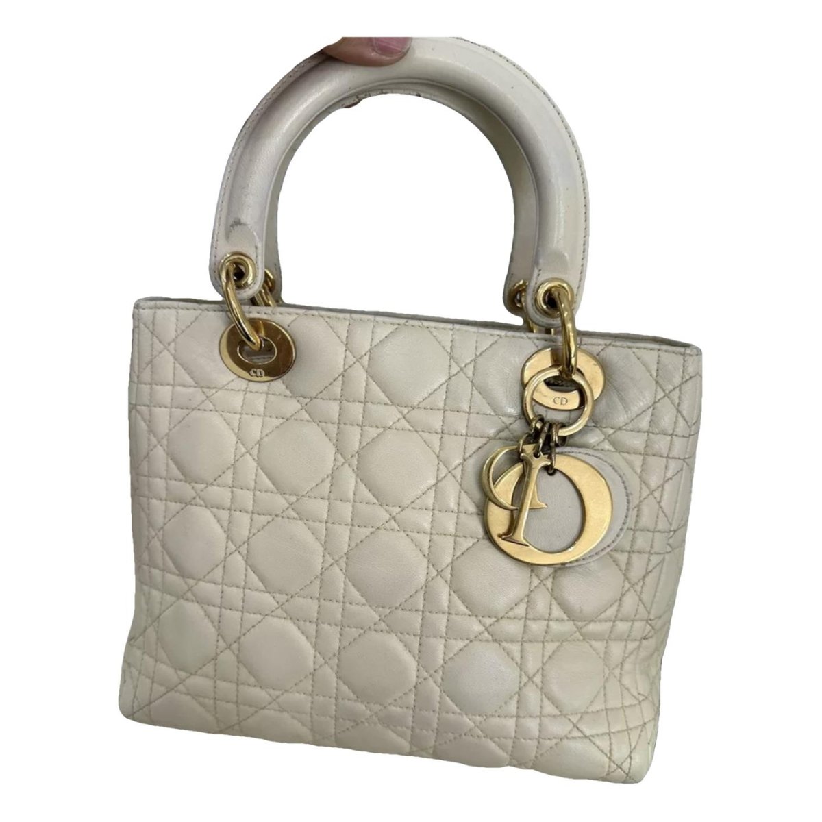 Lady Dior leather handbag