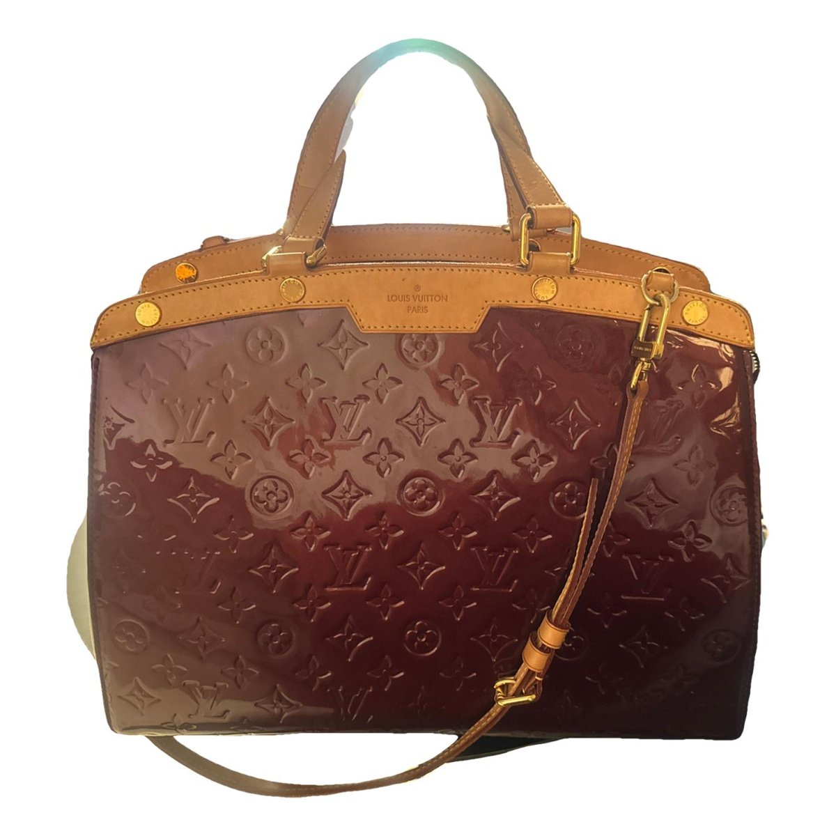 Bréa patent leather handbag