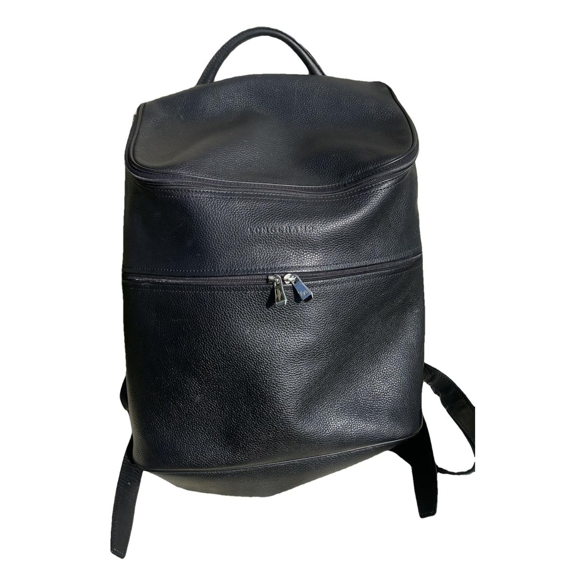 Foulonné leather backpack