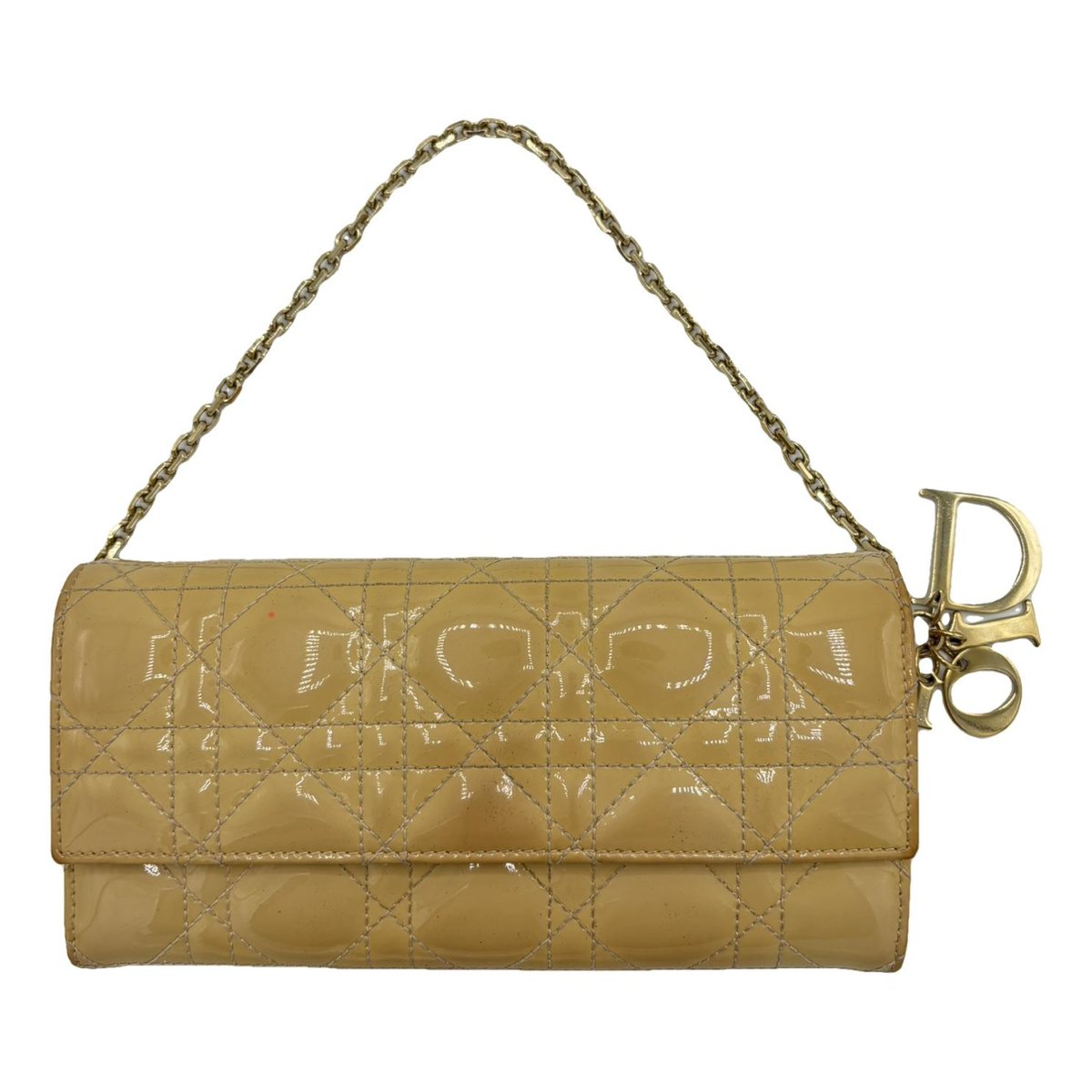 Lady Dior Wallet On Chain leather handbag