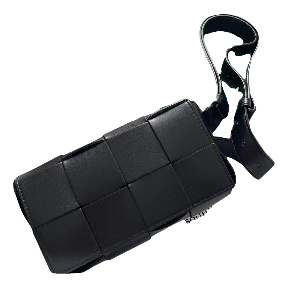 Cassette leather handbag