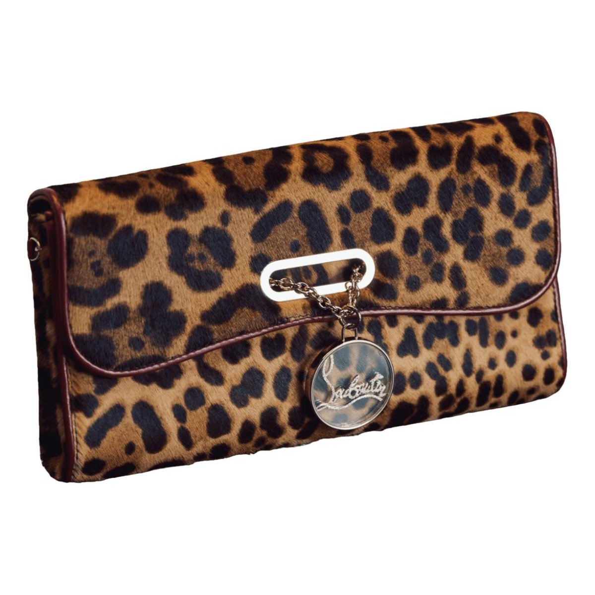 Riviera pony-style calfskin clutch bag