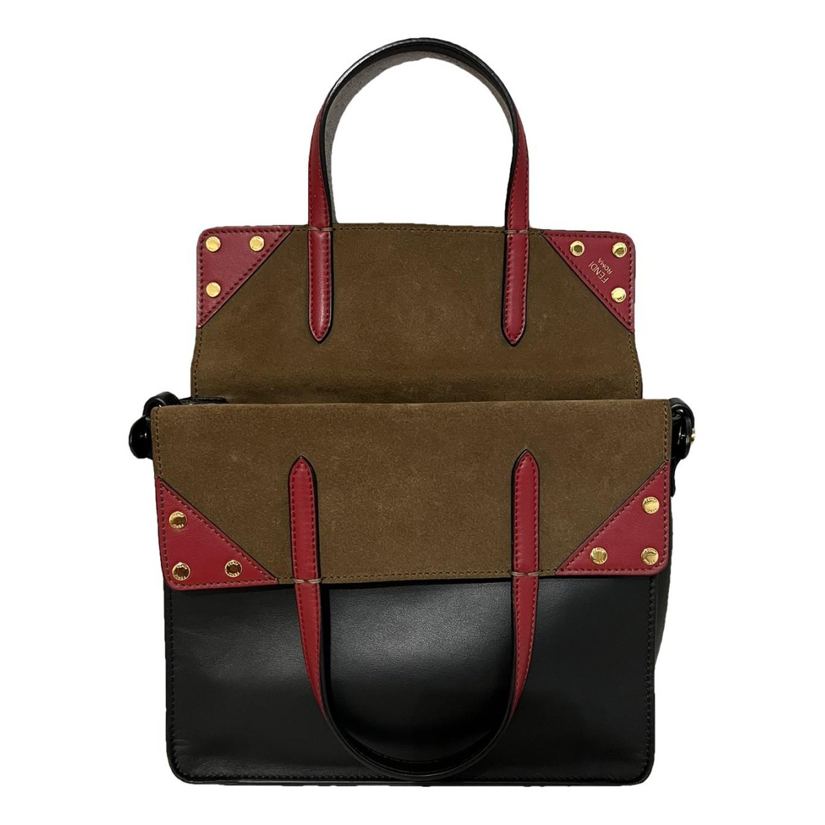 Flip leather handbag