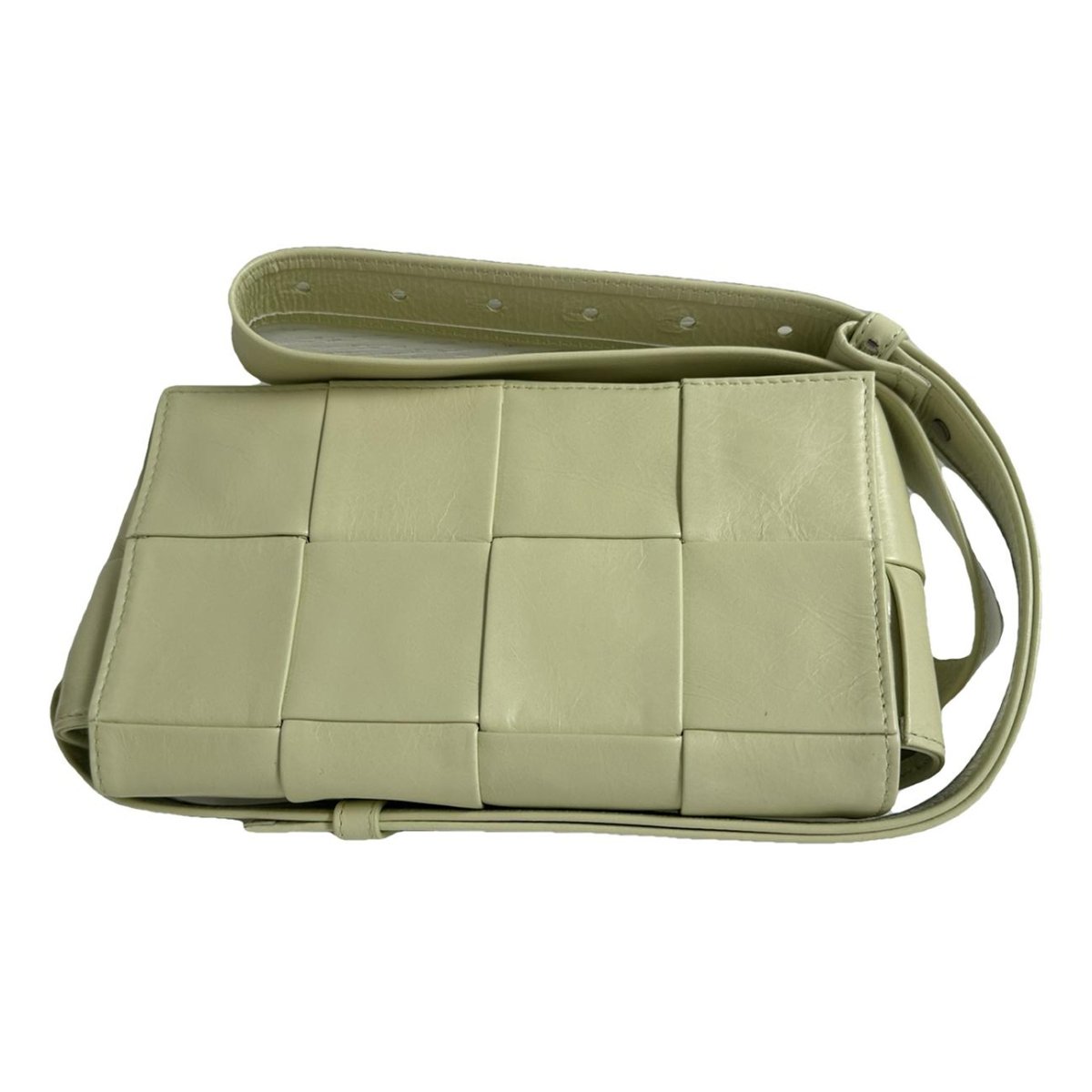 Cassette leather handbag