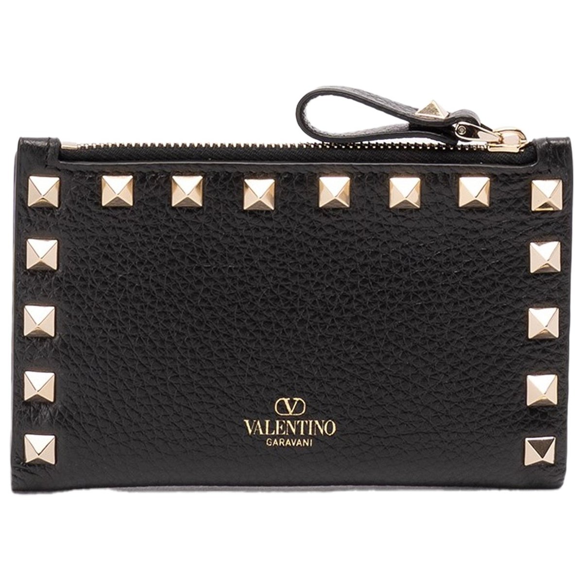 Rockstud leather wallet