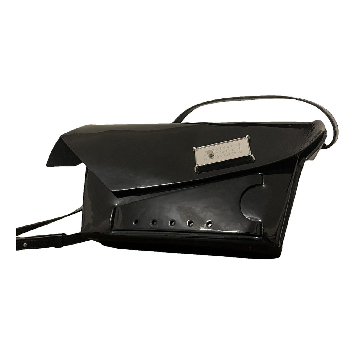 Snatched leather crossbody bag