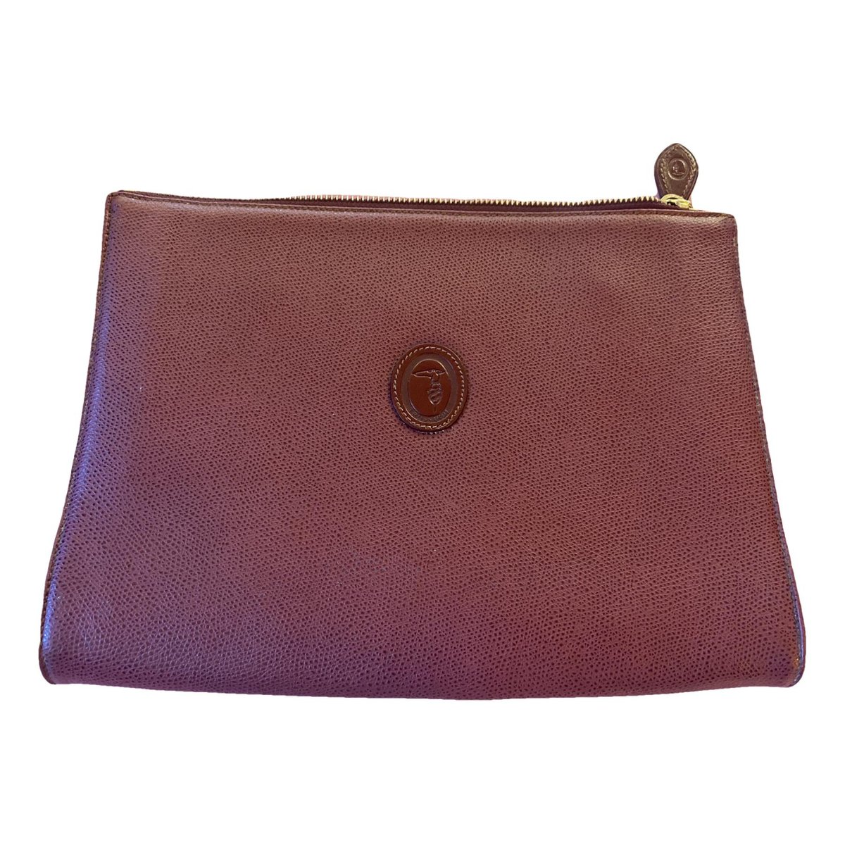 Leather clutch bag