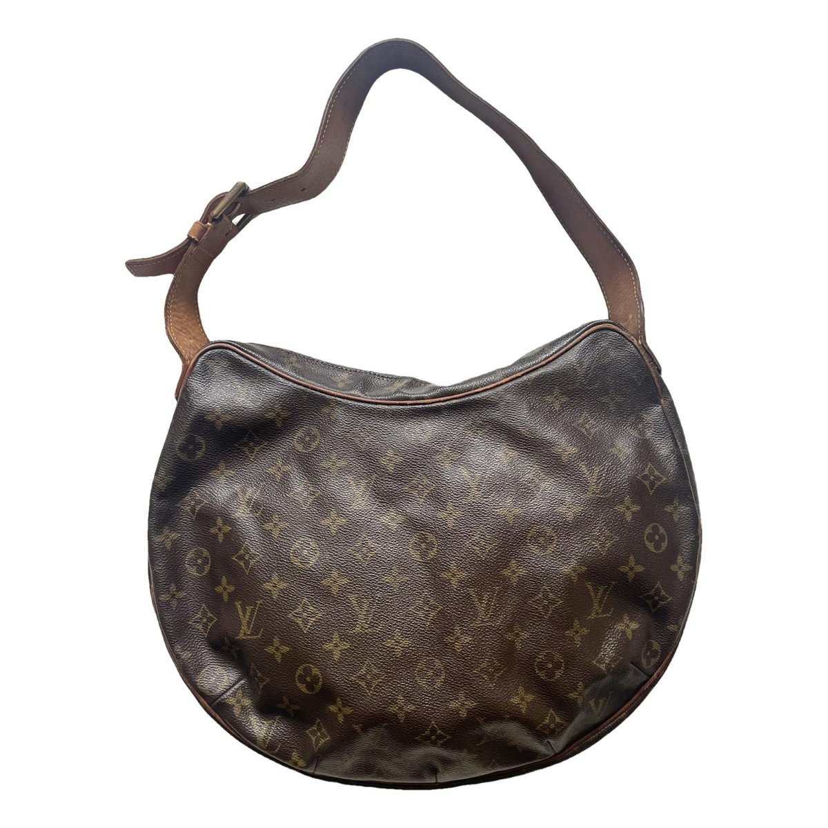 Croissant leather handbag