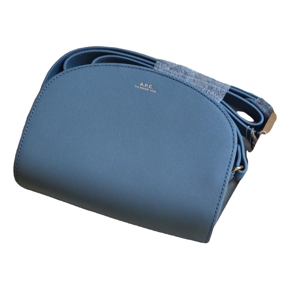 Demi-lune leather crossbody bag