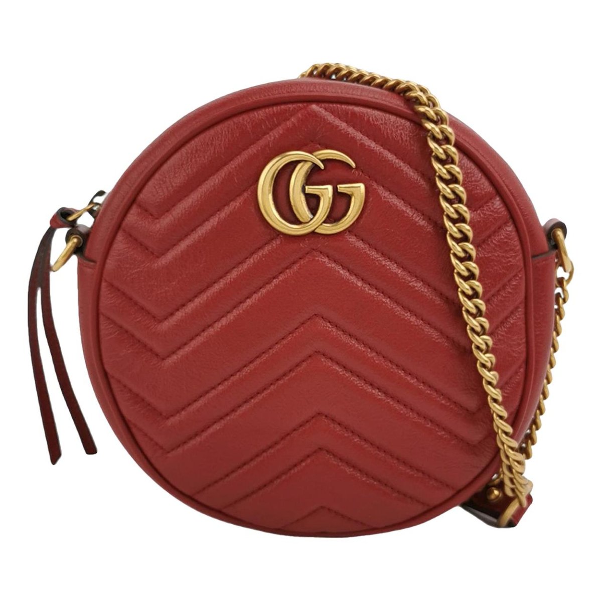 GG Marmont Round leather crossbody bag