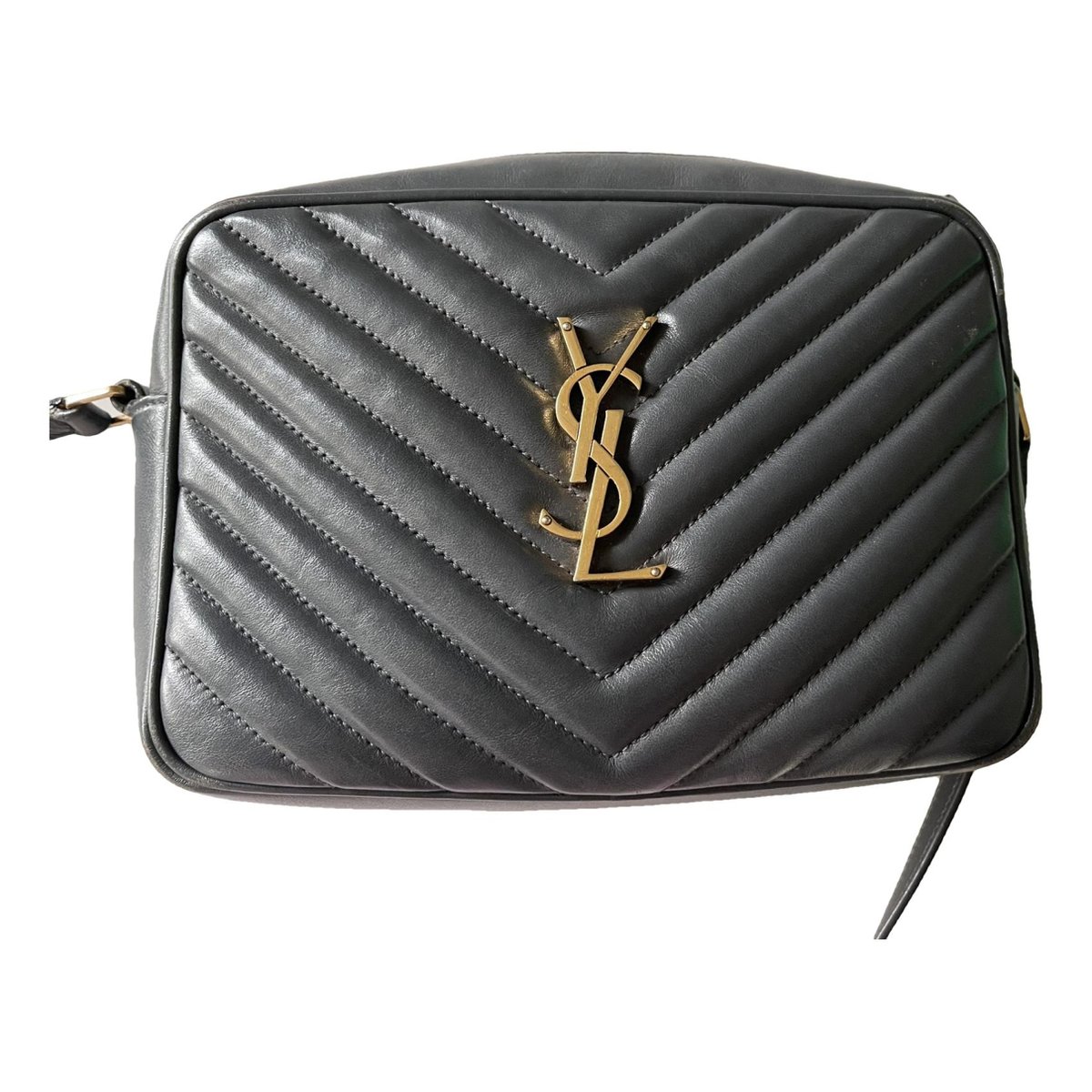 Loulou leather clutch bag