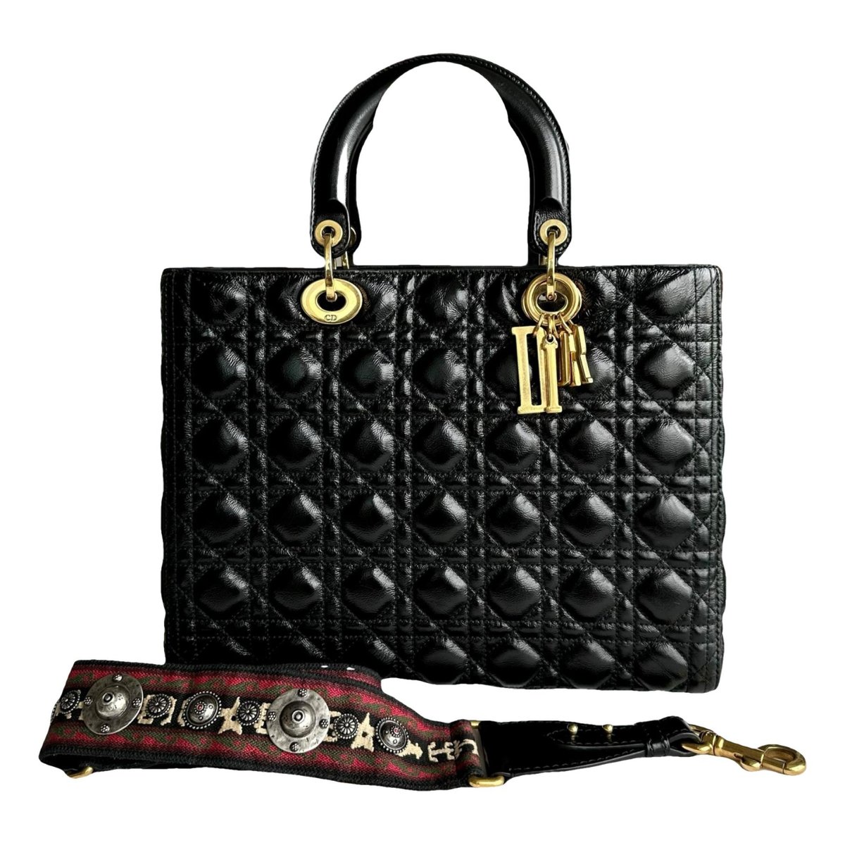 Lady Dior leather handbag