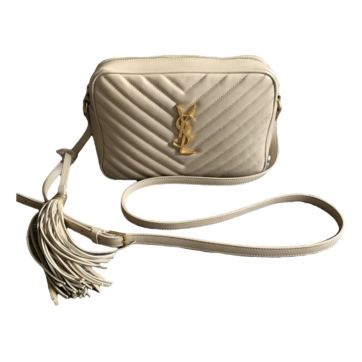 Camera Lou leather crossbody bag