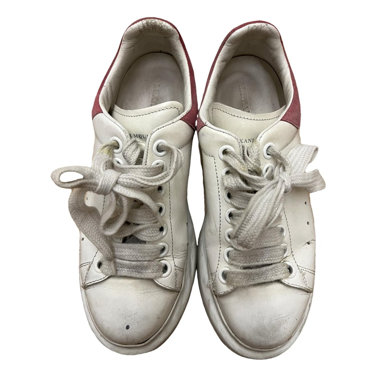 Oversize leather trainers