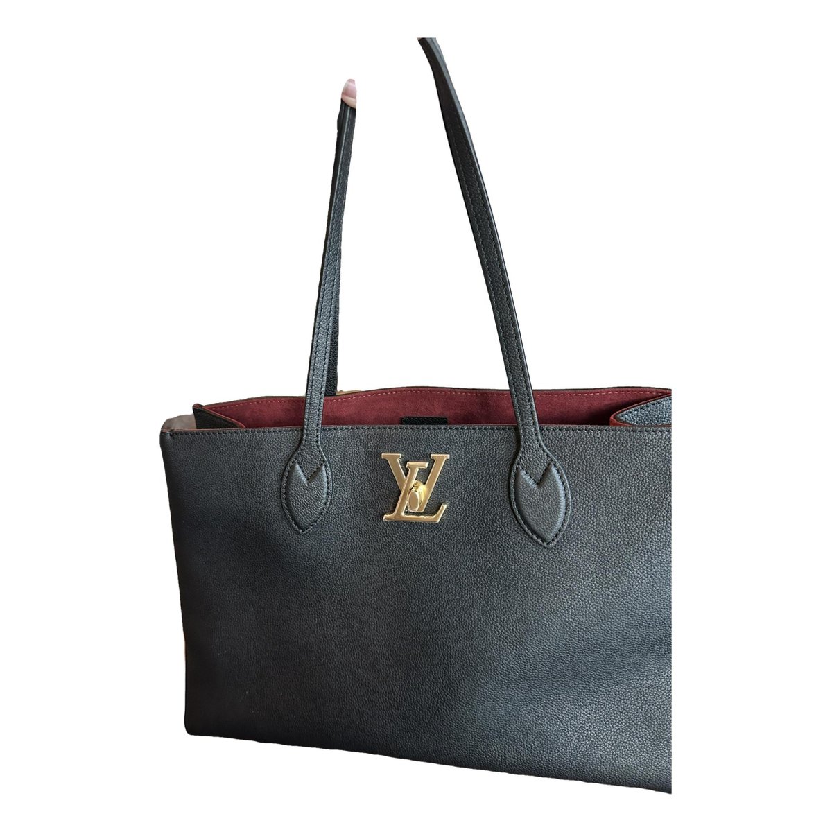 Lockme leather tote