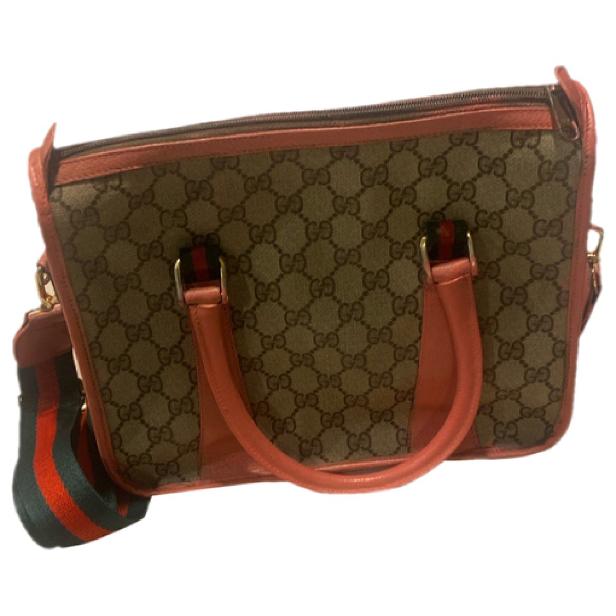 GG Running leather clutch bag