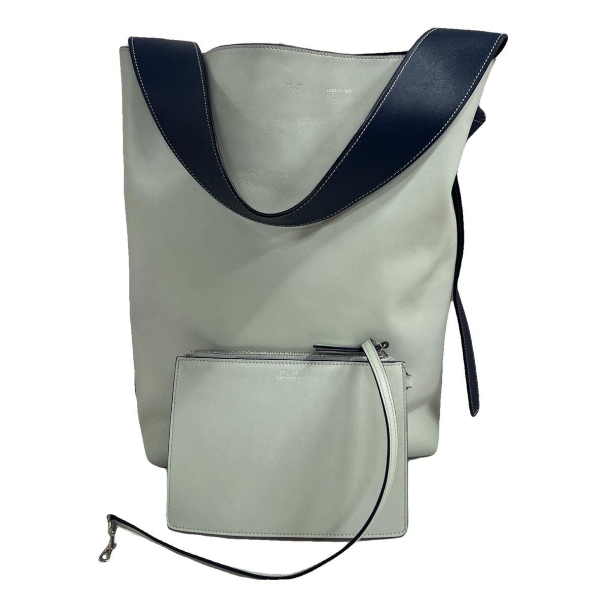 Twisted leather tote