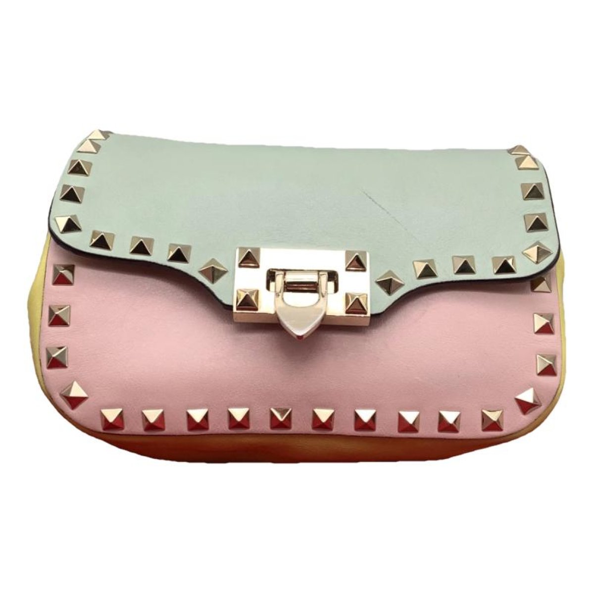 Guitar Rockstud leather crossbody bag