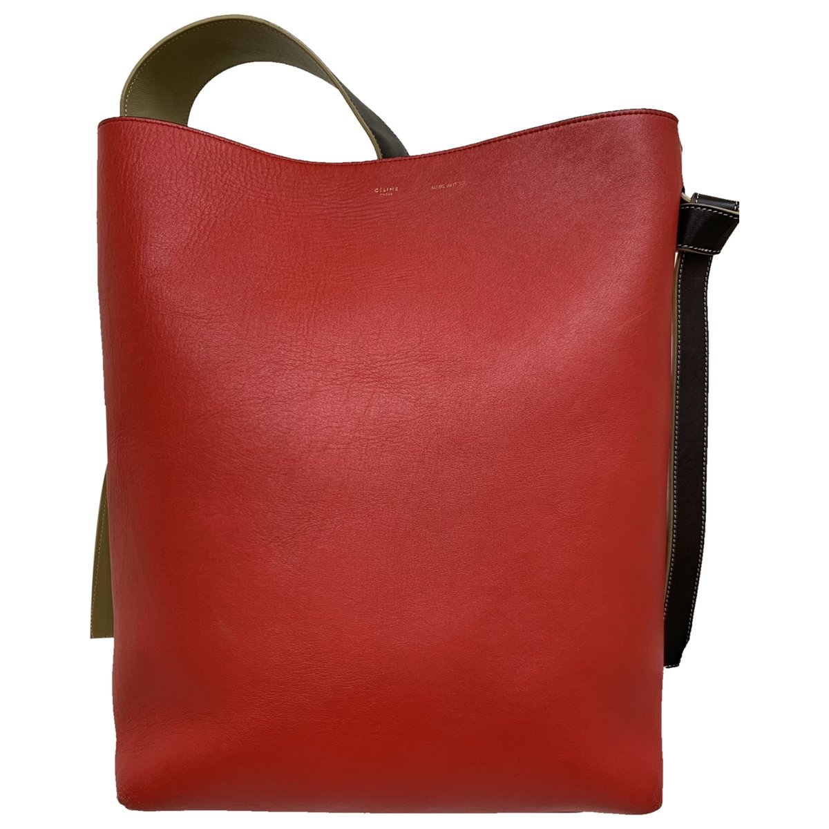 Twisted leather tote