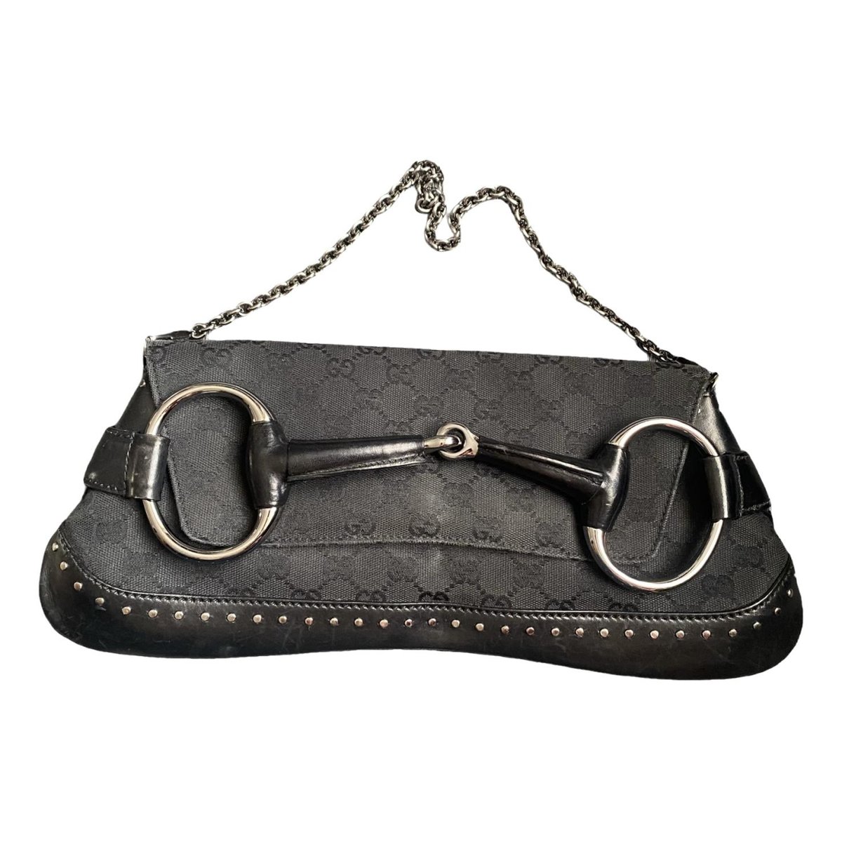 Horsebit Chain cloth handbag