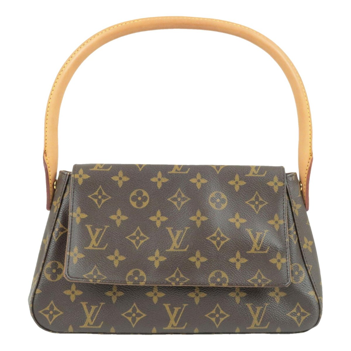 Loop leather handbag