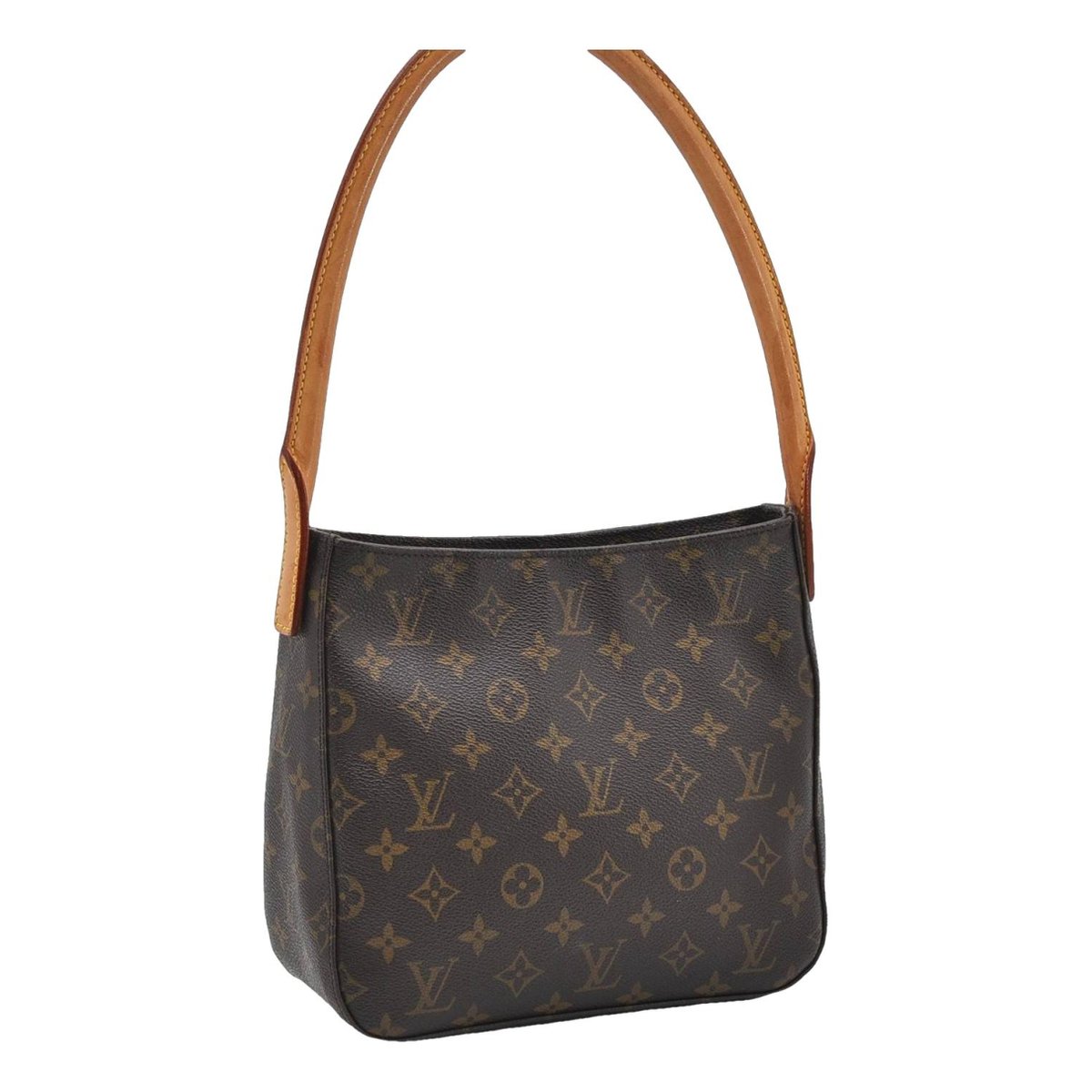 Loop leather handbag
