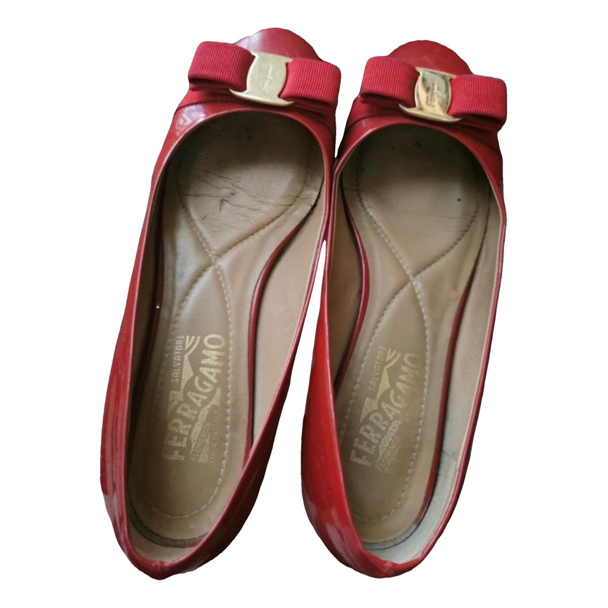 Vara patent leather ballet flats
