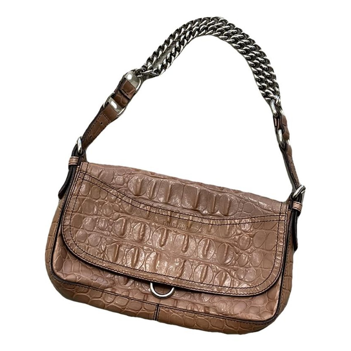 Miu Club leather handbag