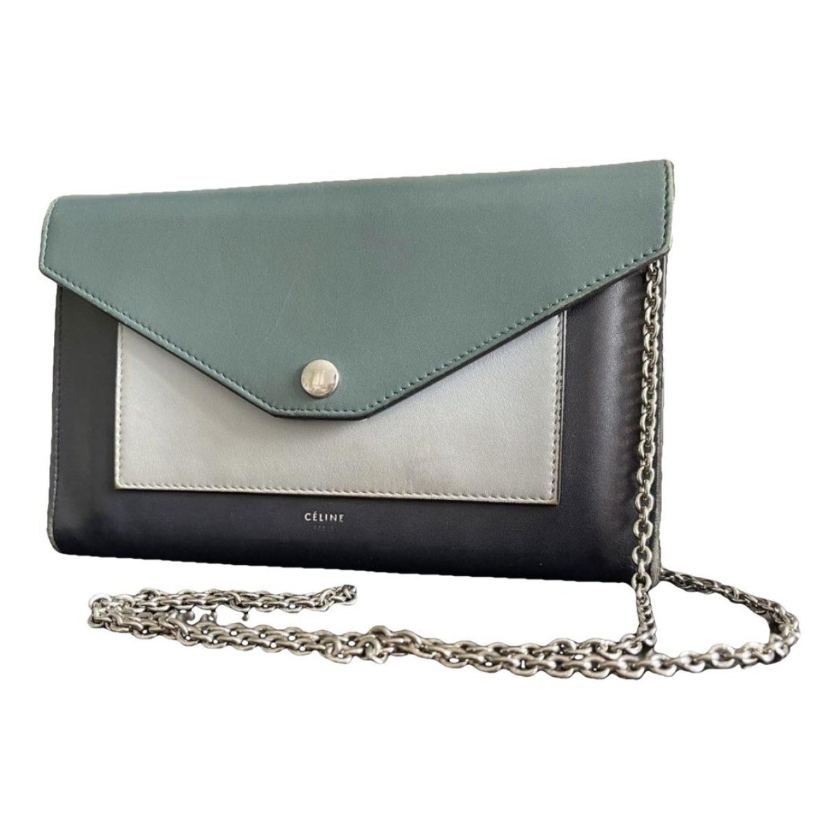 Pocket leather handbag
