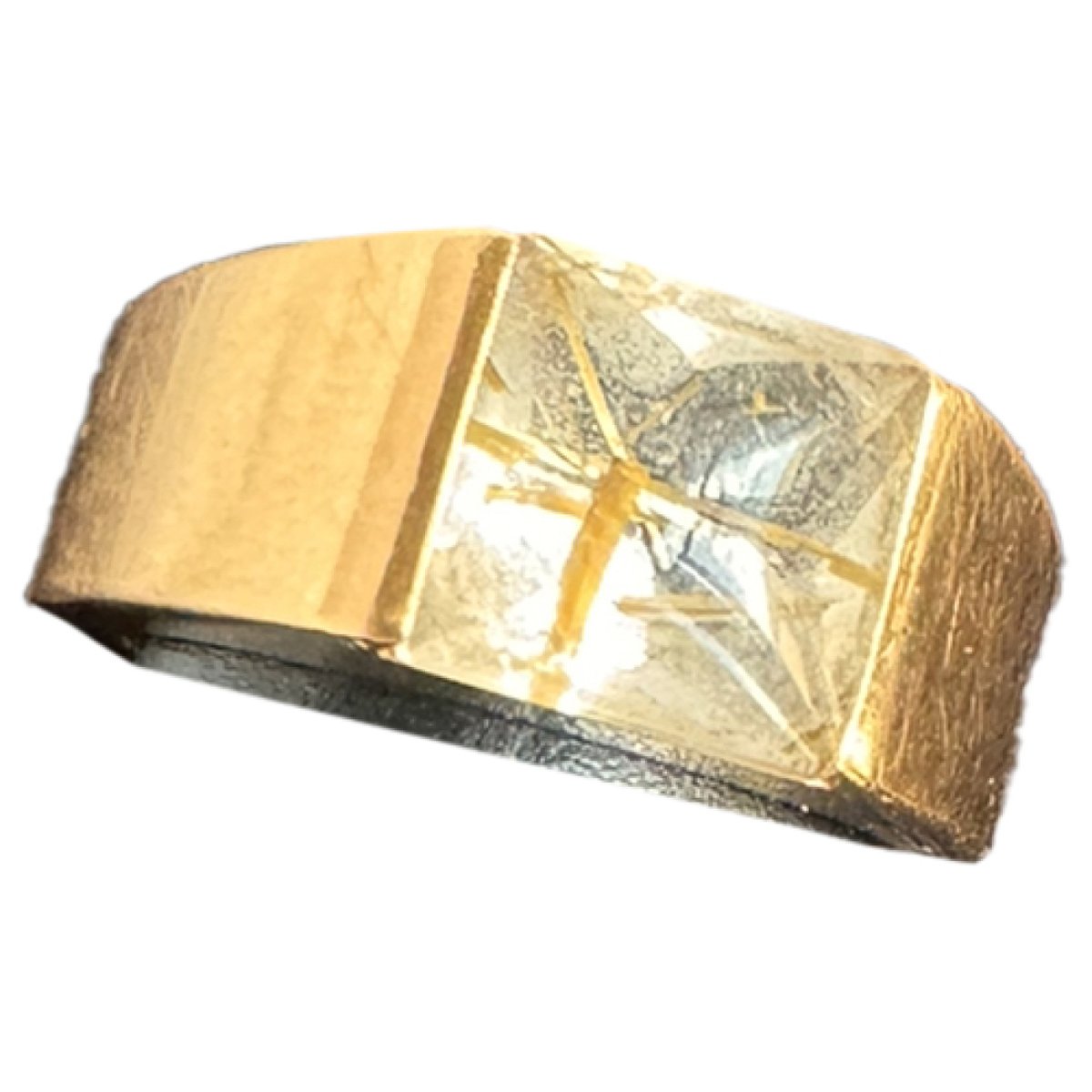 Tank yellow gold ring