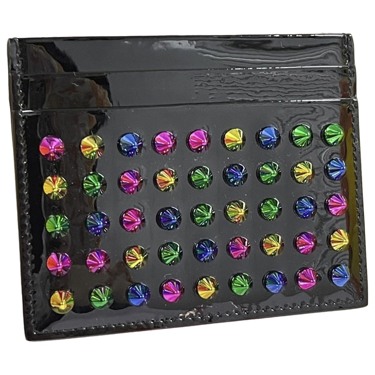 Panettone patent leather wallet