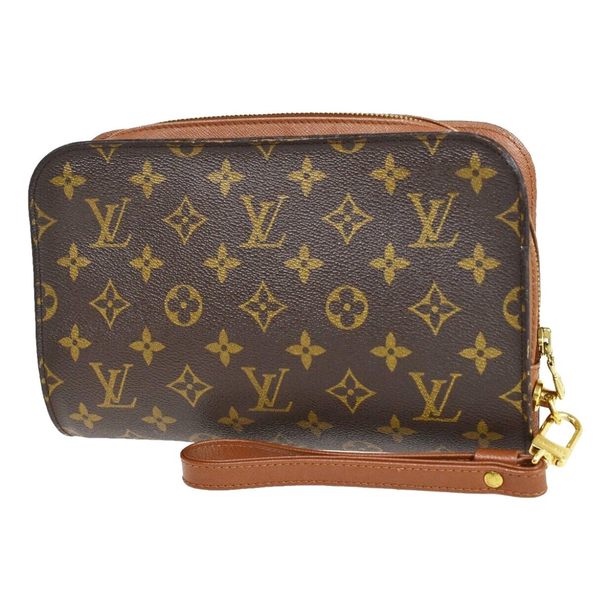 Orsay patent leather clutch bag