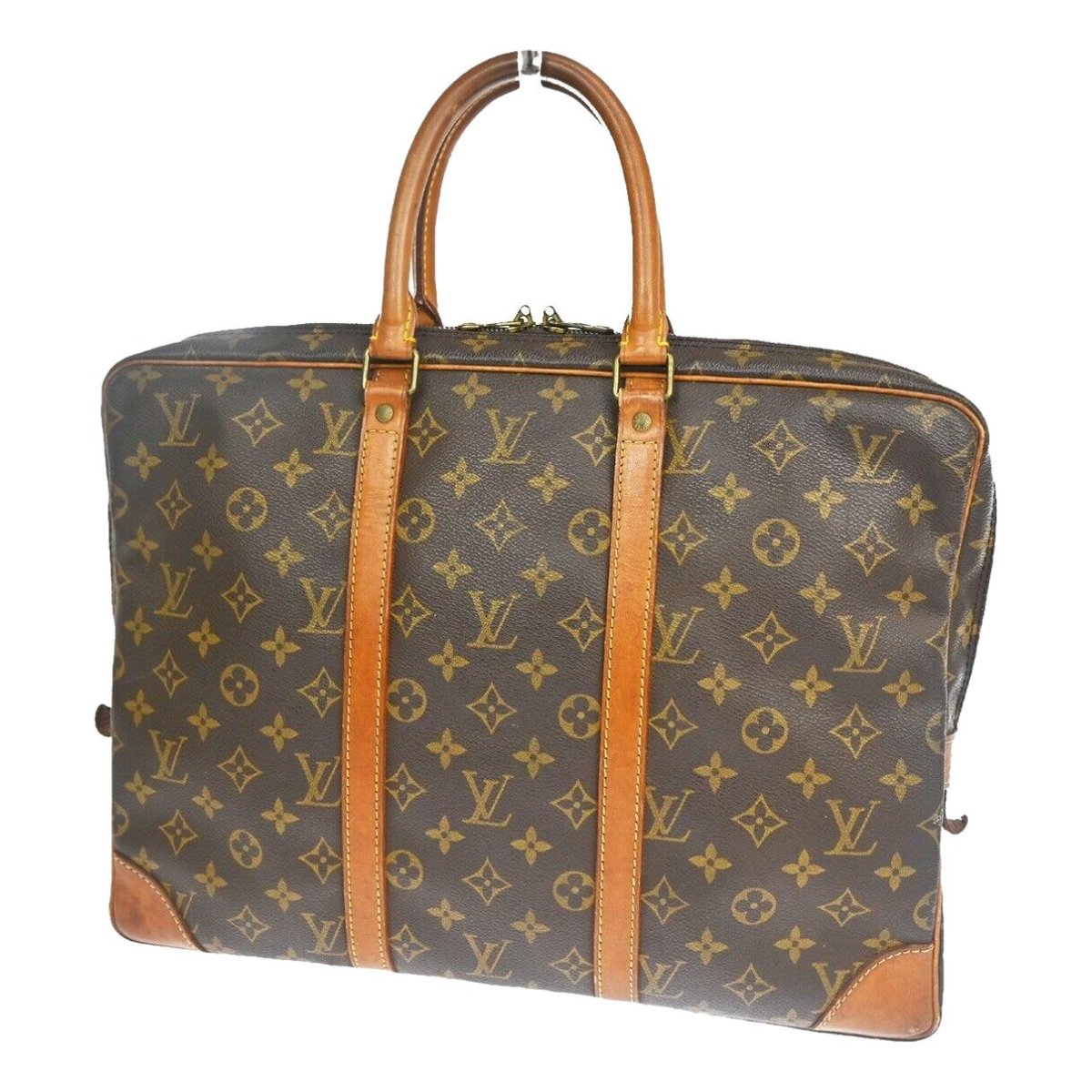 Porte Documents Voyage patent leather handbag