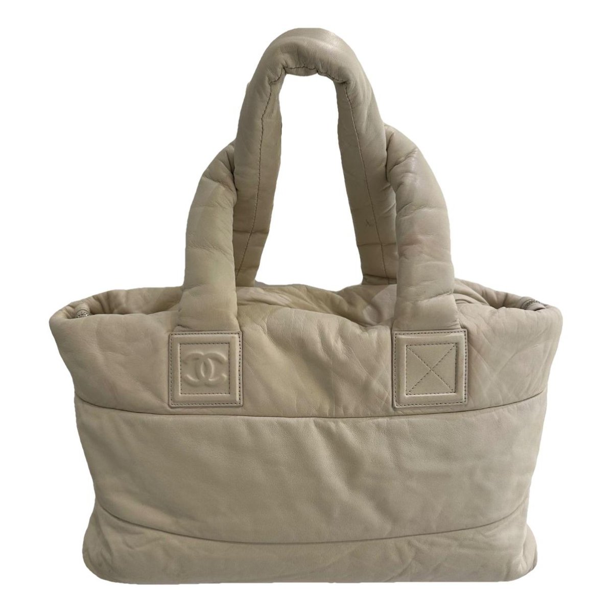 Cocoon leather tote